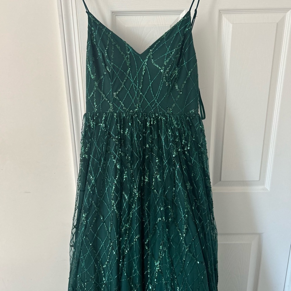Sparkly Green Prom Dress